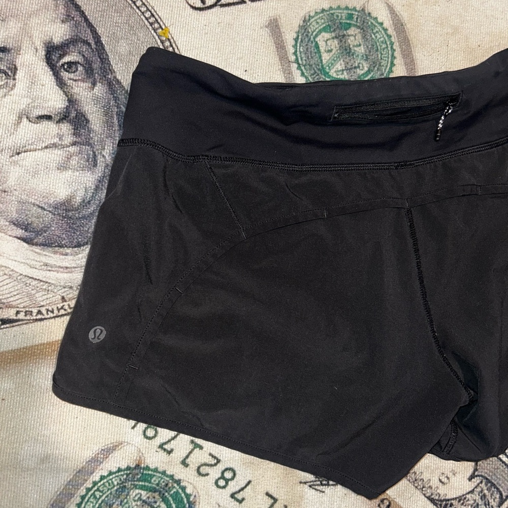 Lululemon hotty Black Athletic Performance Shorts